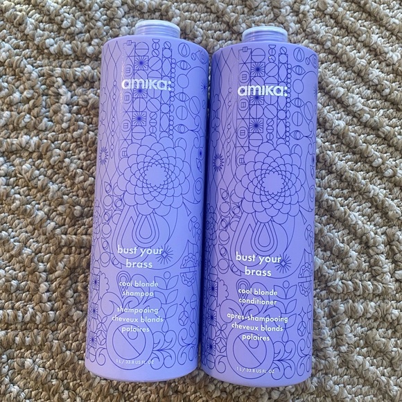 NWT AMIKA: bust your brass shampoo and conditioner 1L. - Picture 1 of 8